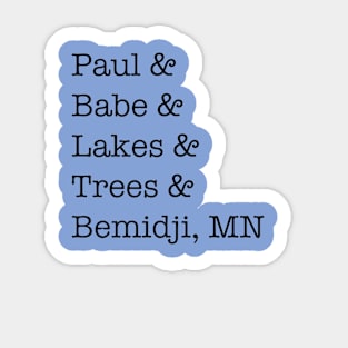 Bemidji Blue Ox Marathon Sticker